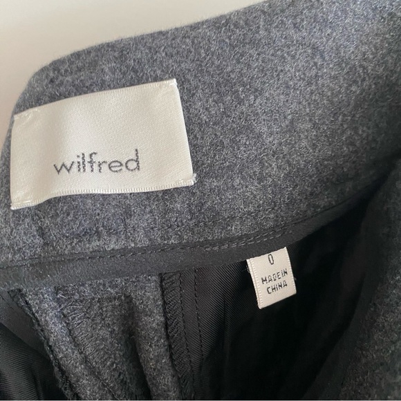 🍂 fall drop🍂 Wilfred Aritzia tie front pants wool dark grey - Picture 7 of 8